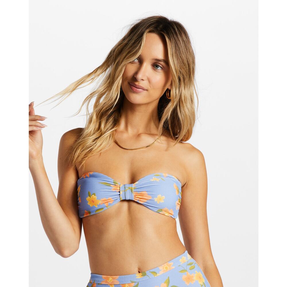 NWT Billabong Lazy Days Tanlines Bandeau Bikini Top Women Size XL/14